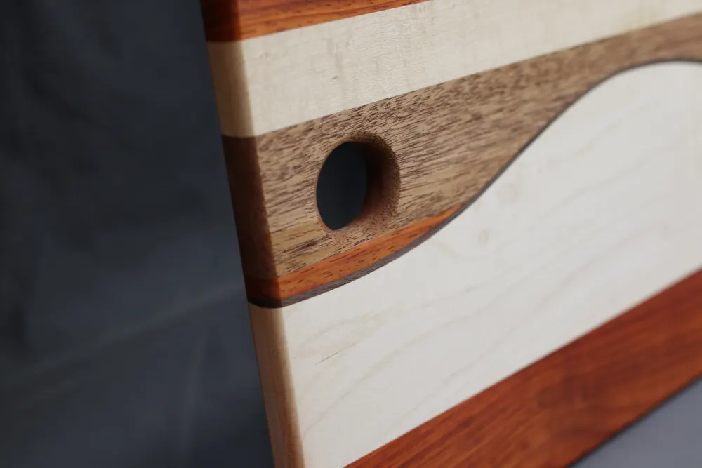 HarmonyWave Charcuterie Board handmade by Wood Dust Creations